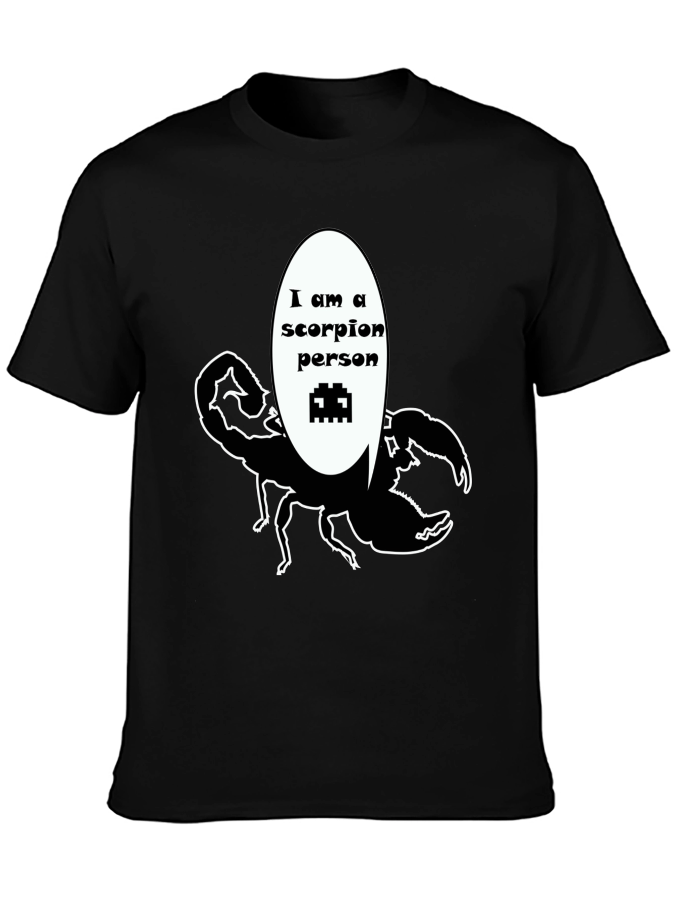 Scorpion Person Black T-Shirt