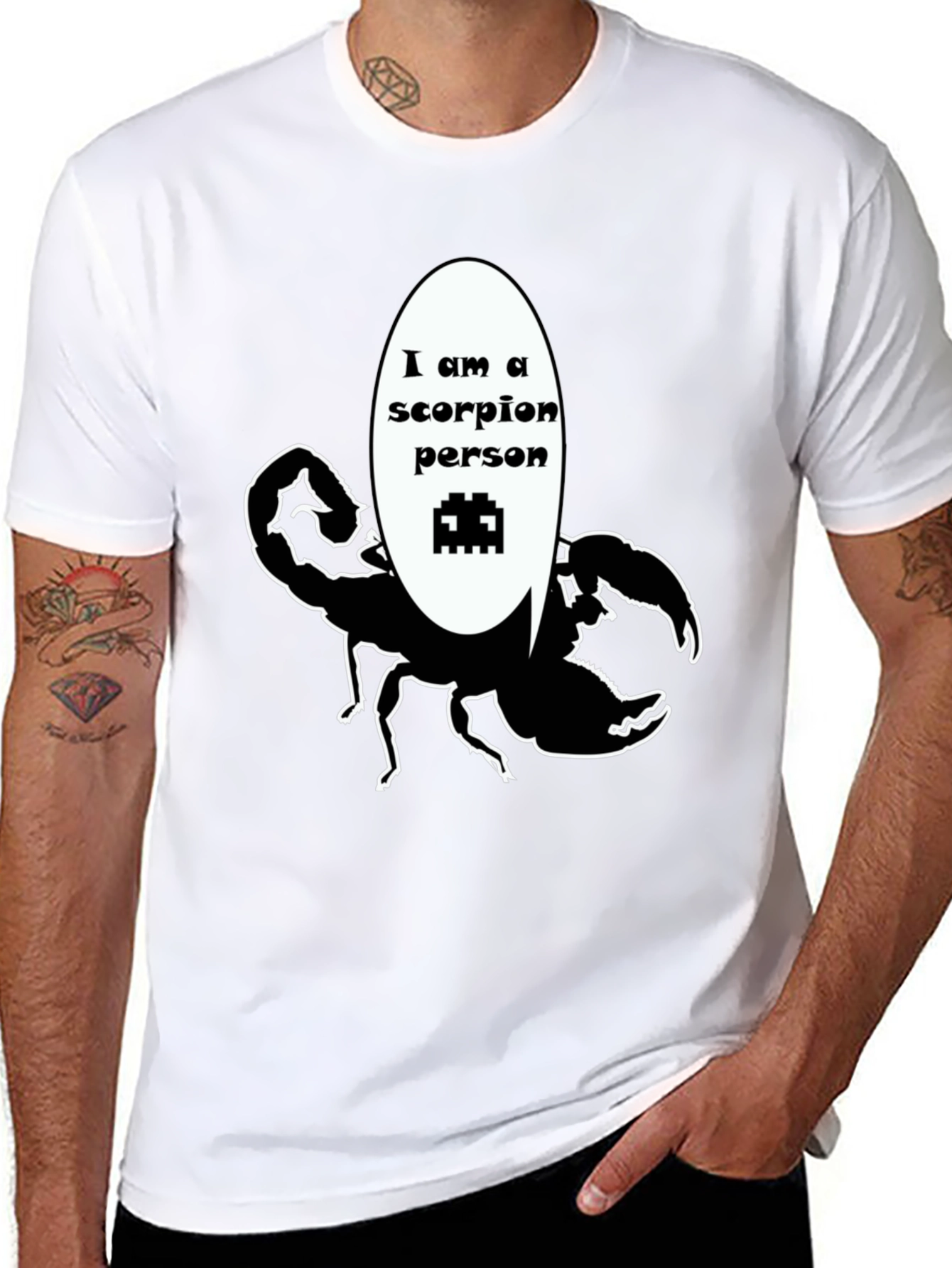 Scorpion Person Black T-Shirt