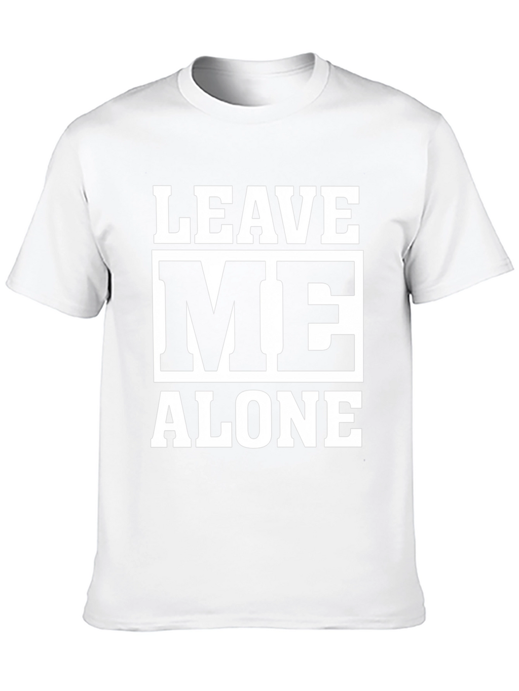 Leave Me Alone Graphic Tee - Black Cotton T-Shirt