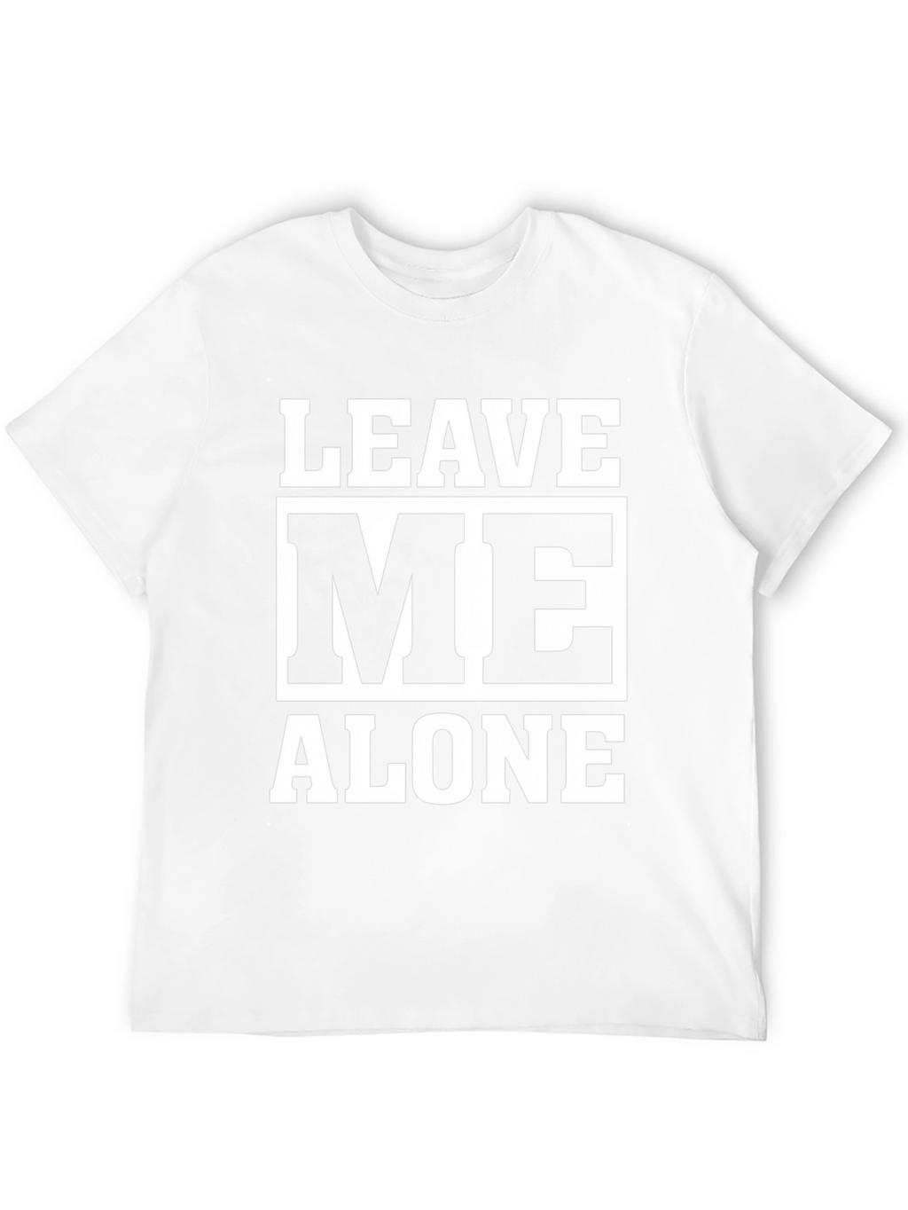 Leave Me Alone Graphic Tee - Black Cotton T-Shirt
