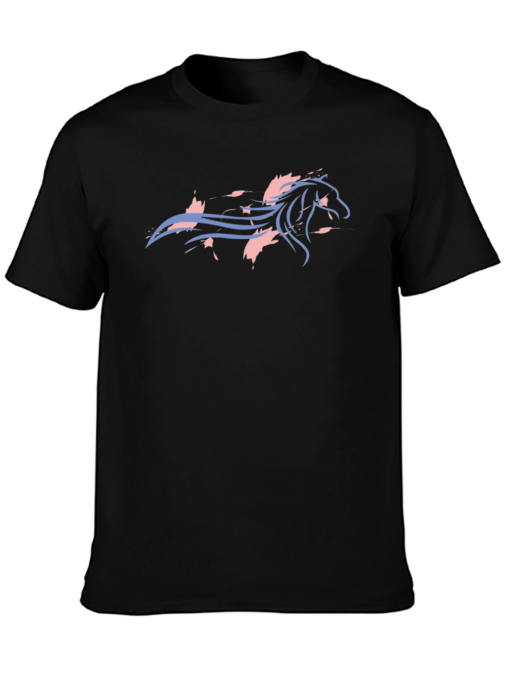 Horse Graphic T-Shirt - Unisex Black Tee