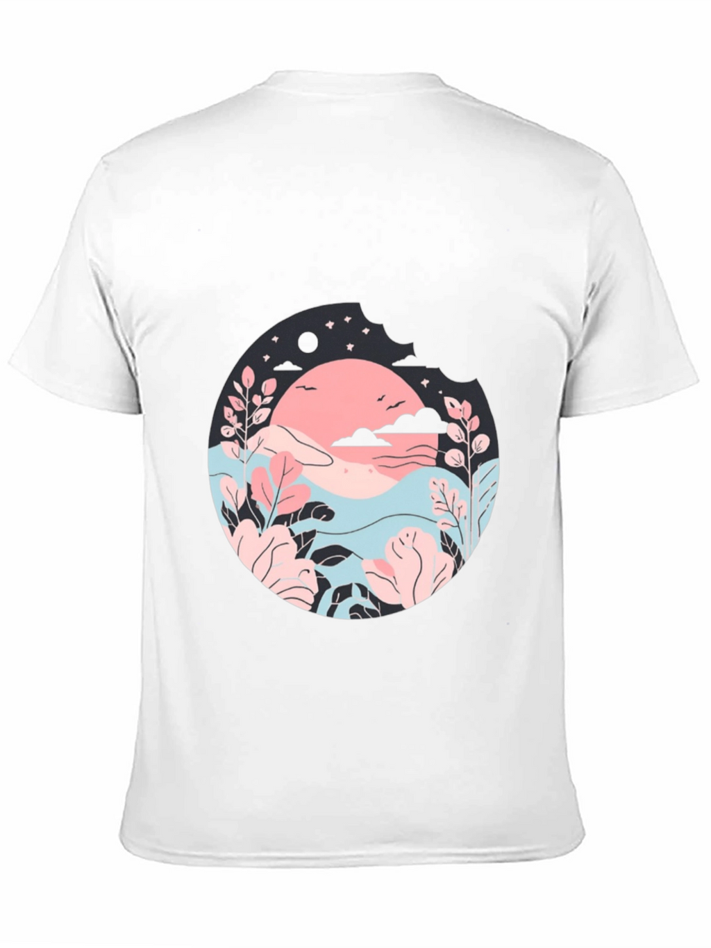 Nature Inspired Graphic T-Shirt - Black