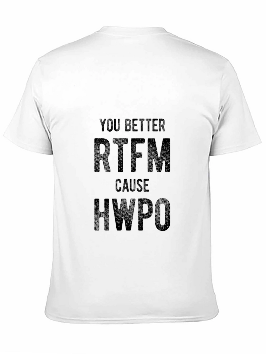 RTFM HWPO Black T-Shirt - Read The Fine Manual