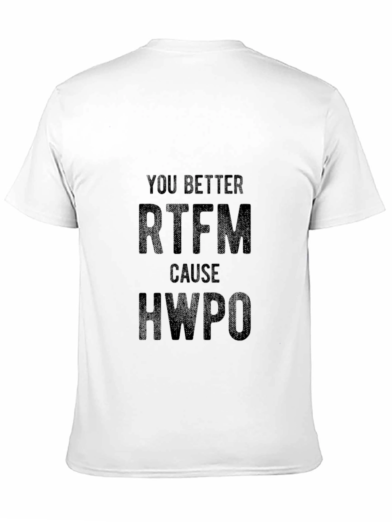 RTFM HWPO Black T-Shirt - Read The Fine Manual