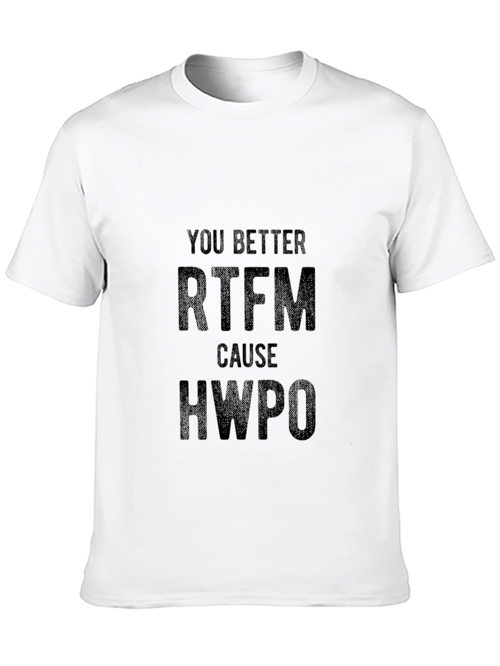 RTFM HWPO Black T-Shirt - Read The Fine Manual
