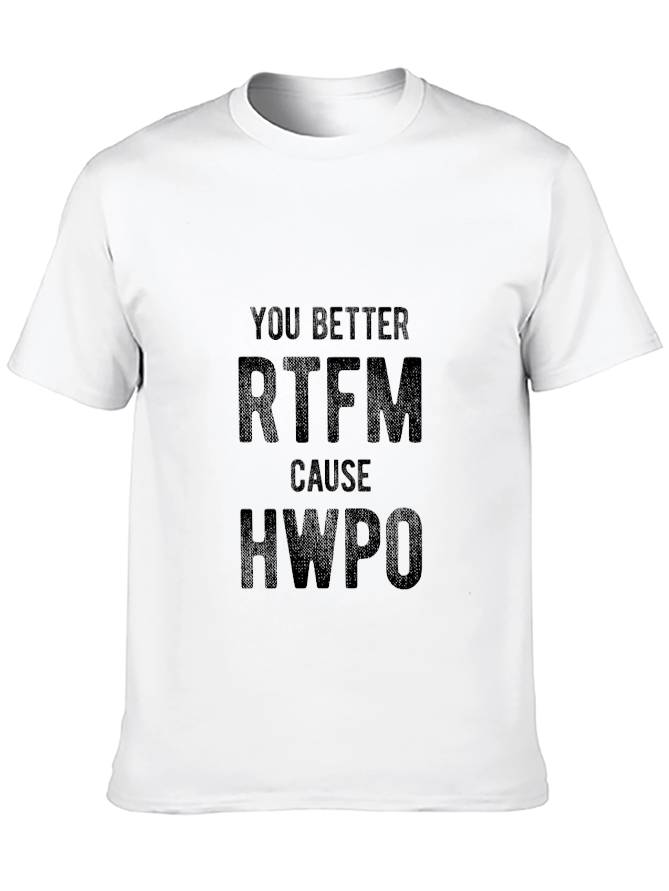 RTFM HWPO Black T-Shirt - Read The Fine Manual