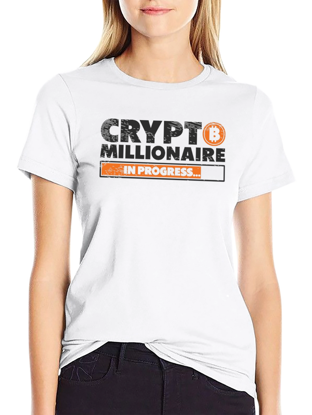 Crypto Millionaire in Progress T-Shirt - Black