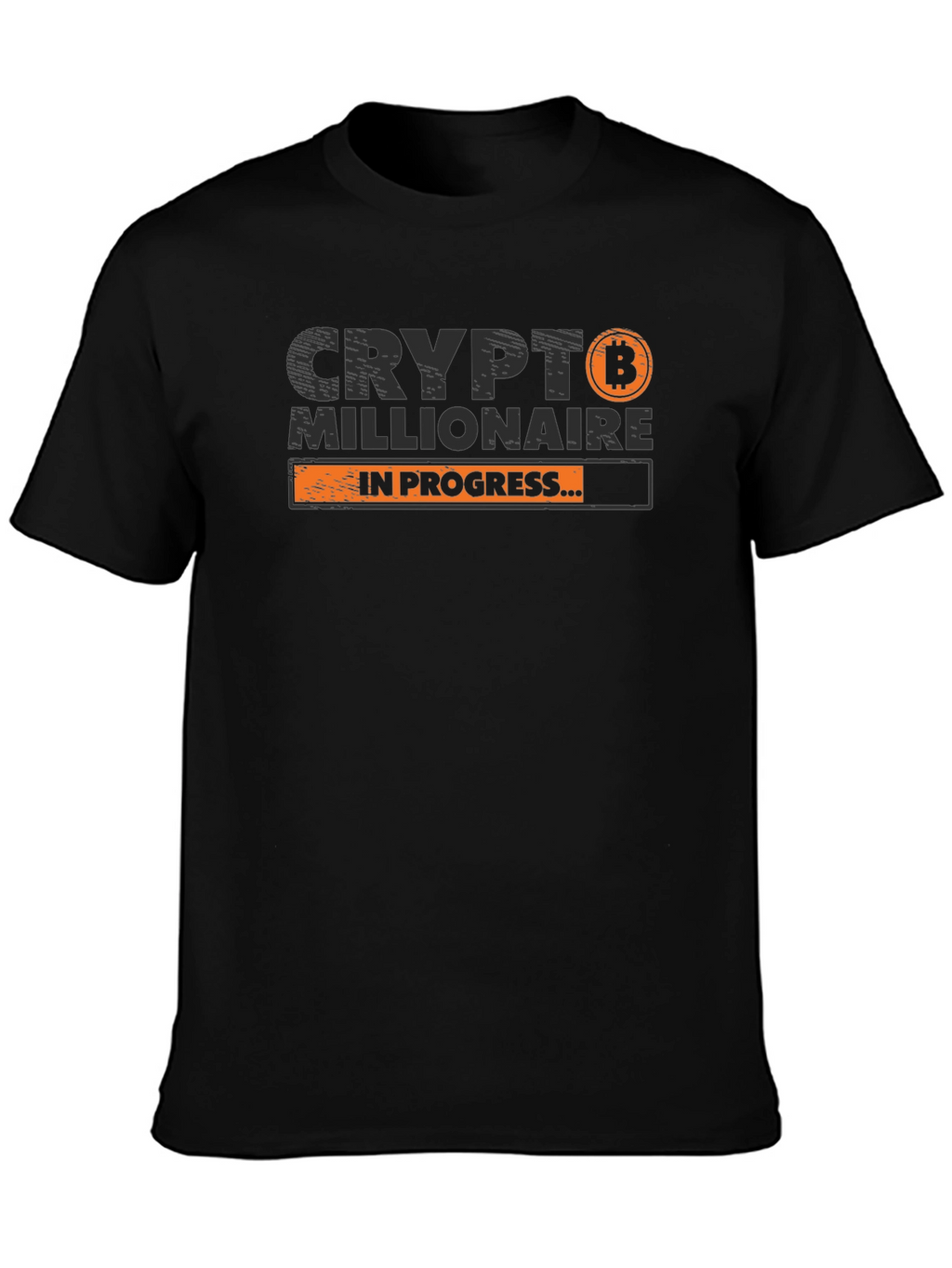 Crypto Millionaire in Progress T-Shirt - Black