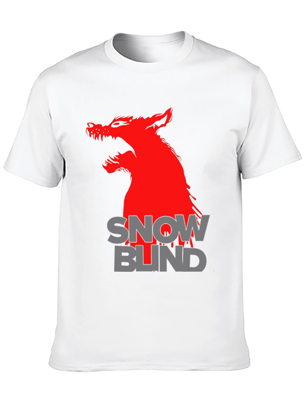 Snow Blind Wolf Graphic T-Shirt