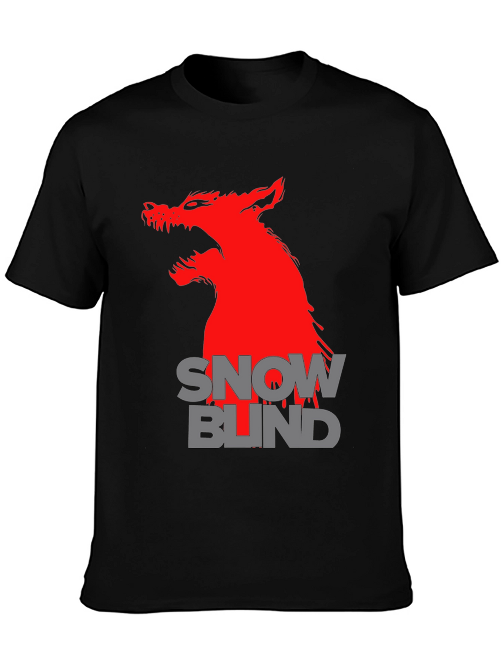 Snow Blind Wolf Graphic T-Shirt