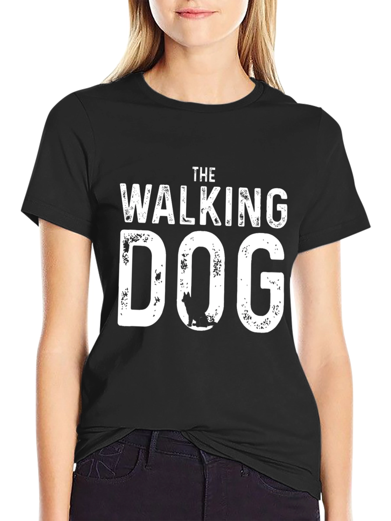 The Walking Dog T-Shirt - Funny Dog Lover Tee
