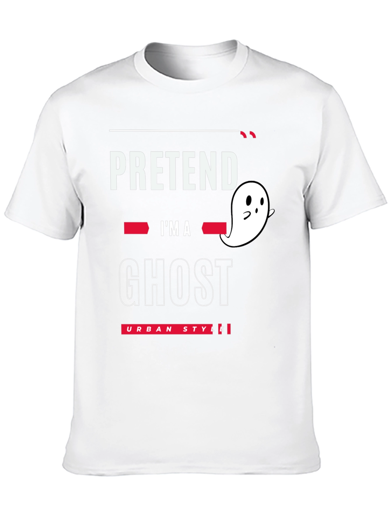 Pretend Im A Ghost T-Shirt - Urban Style Halloween Tee