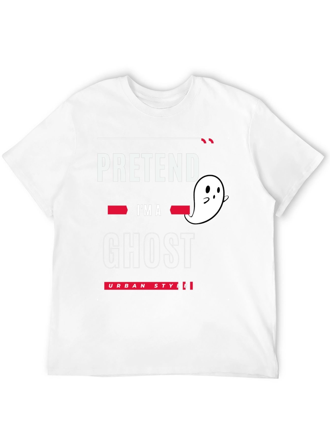Pretend Im A Ghost T-Shirt - Urban Style Halloween Tee