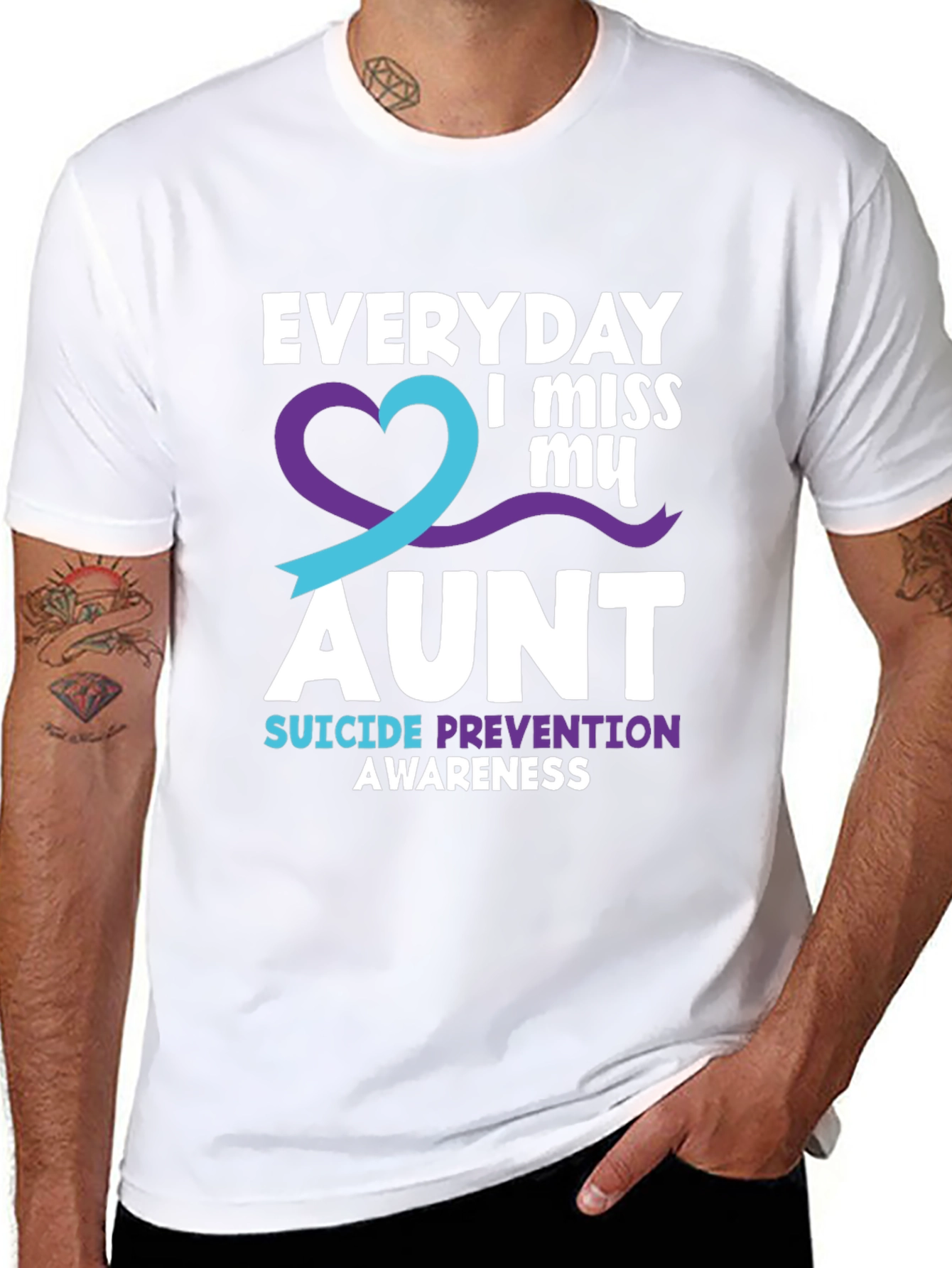 Everyday I Miss My Aunt Suicide Prevention Awareness T-Shirt