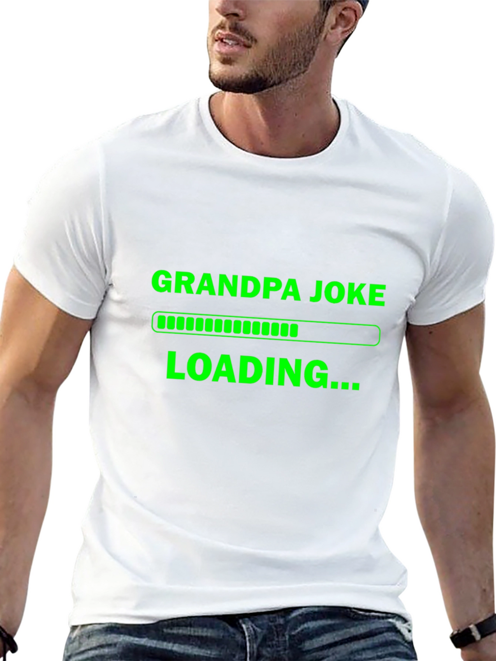 Grandpa Joke Loading T-Shirt - Funny Novelty Tee