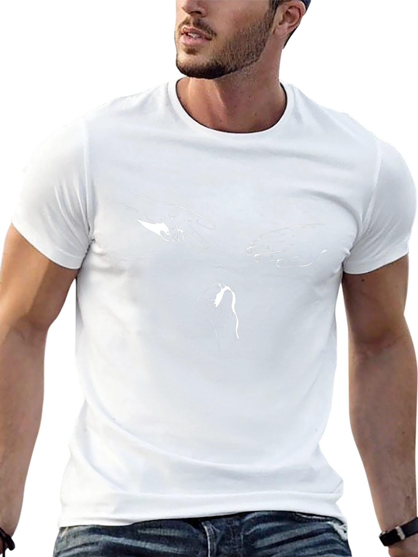 Rock Paper Scissors Black Graphic Tee