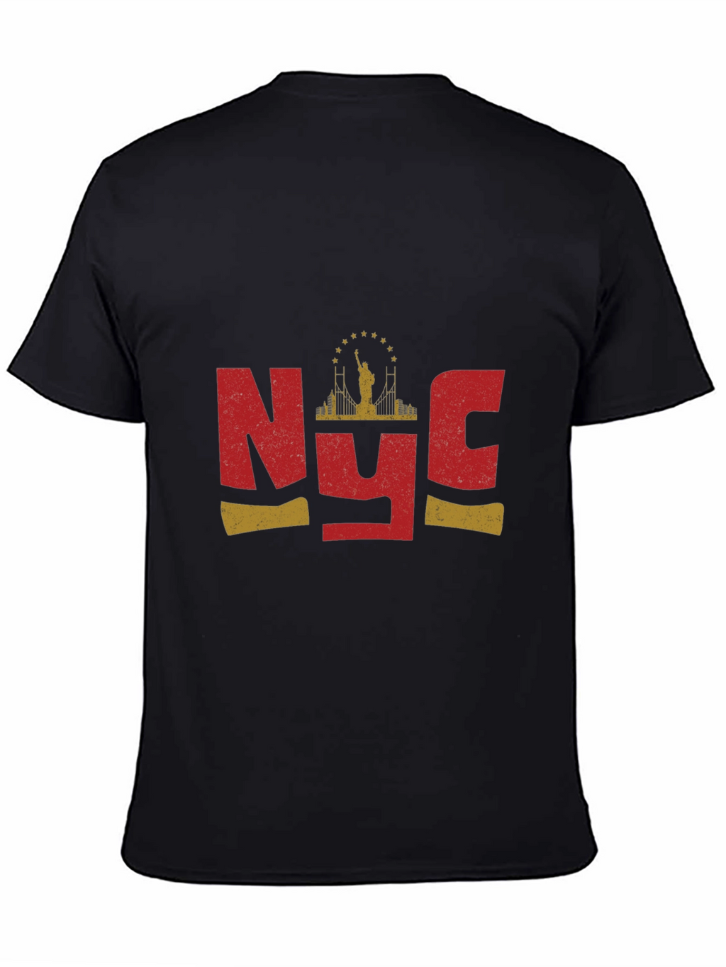NYC Statue of Liberty Graphic T-Shirt - Black