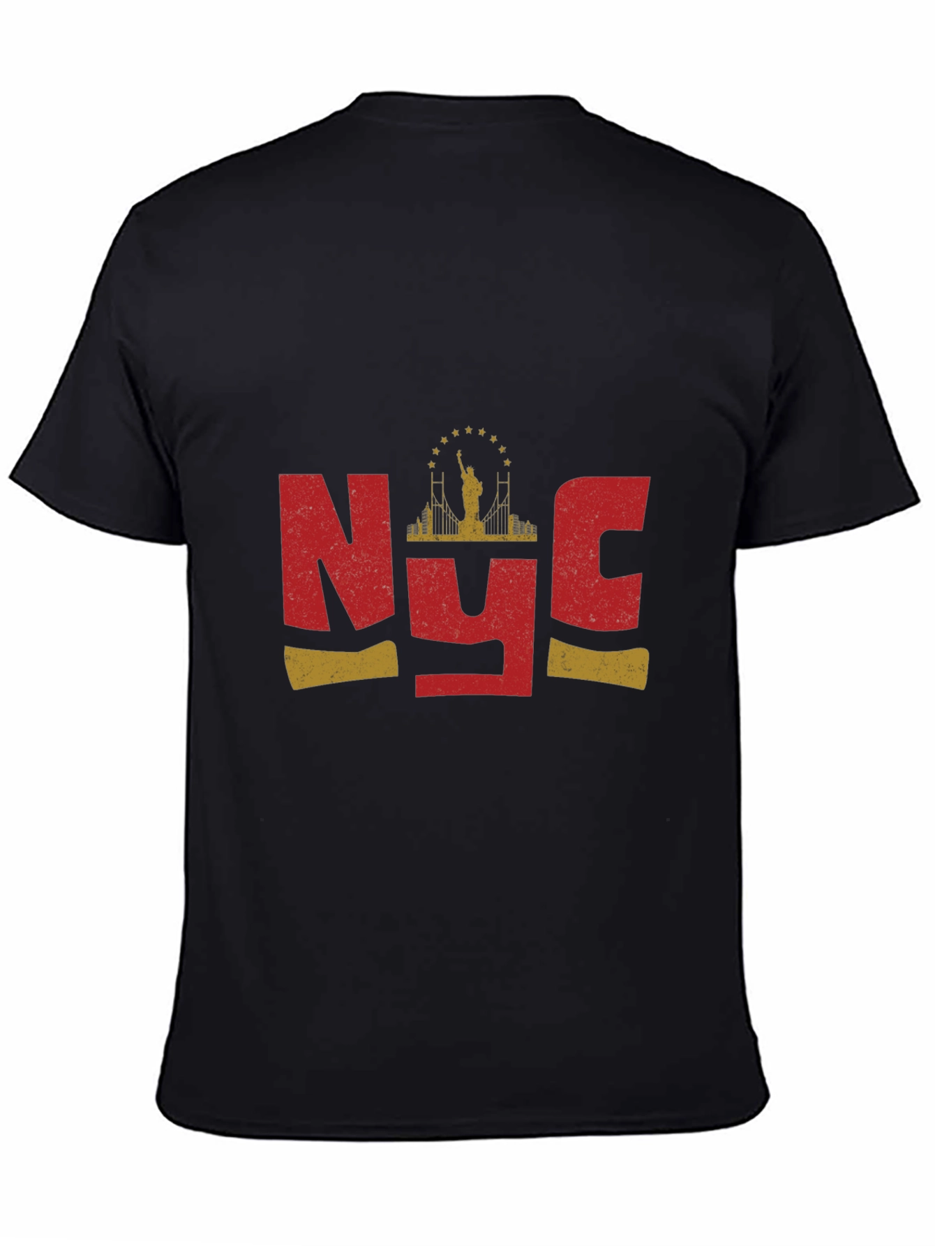 NYC Statue of Liberty Graphic T-Shirt - Black