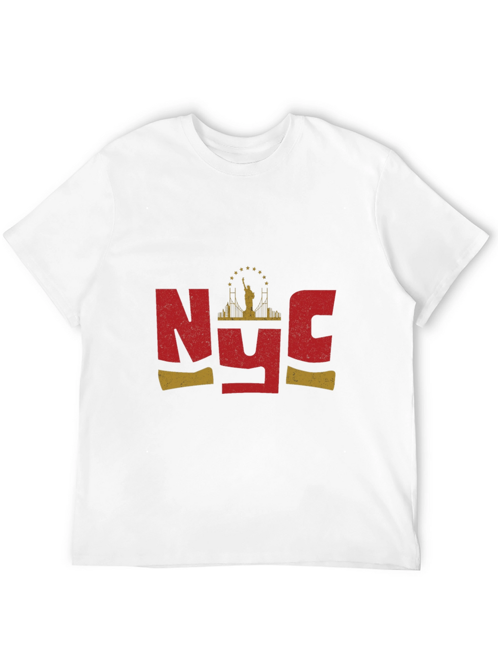 NYC Statue of Liberty Graphic T-Shirt - Black