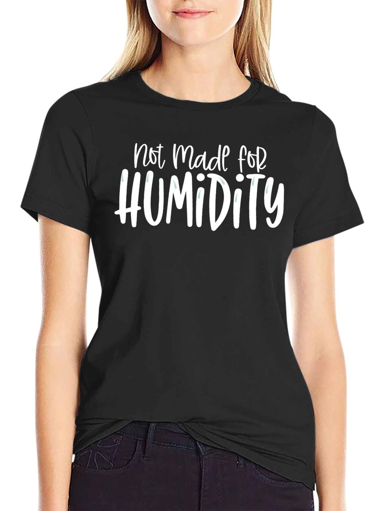 Not Made For Humidity Graphic Tee - Black