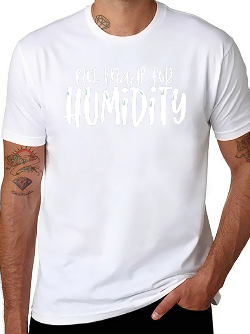 Not Made For Humidity Graphic Tee - Black