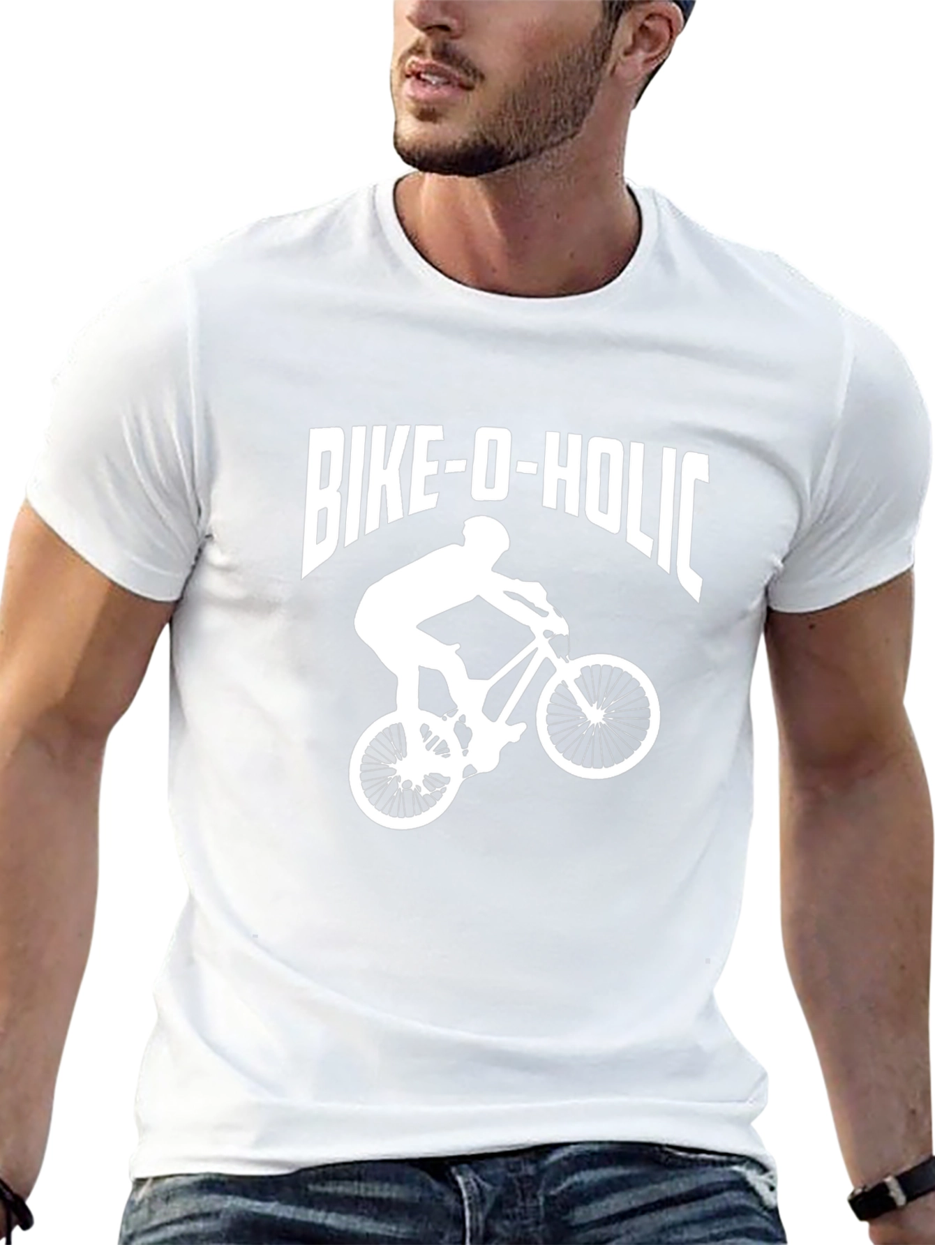 Bike-O-Holic Graphic T-Shirt - Cycling Fan Apparel