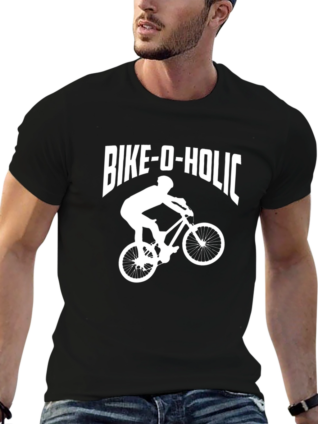 Bike-O-Holic Graphic T-Shirt - Cycling Fan Apparel