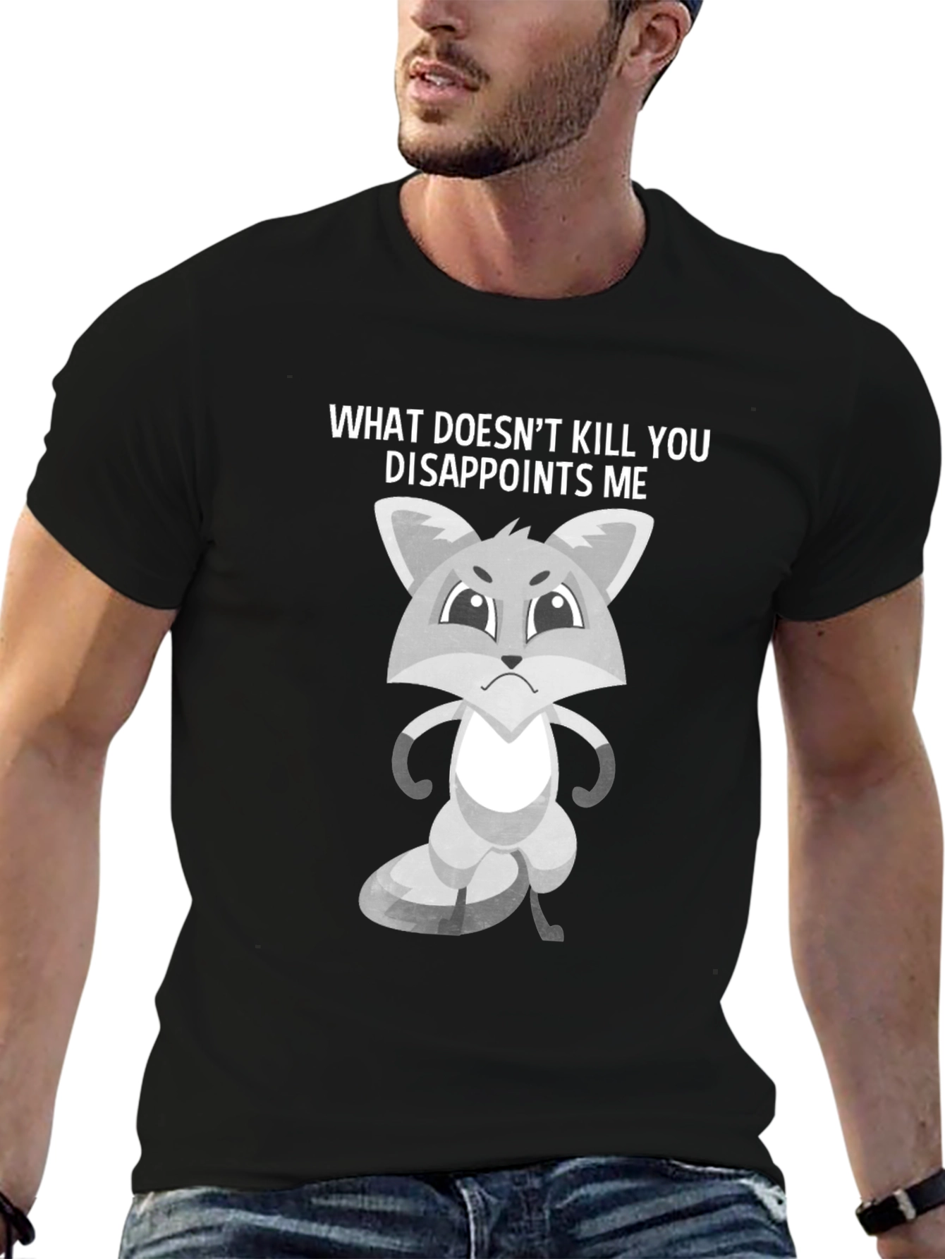 Sarcastic Fox Graphic Tee - What Doesnt Kill You Disappoints Me
