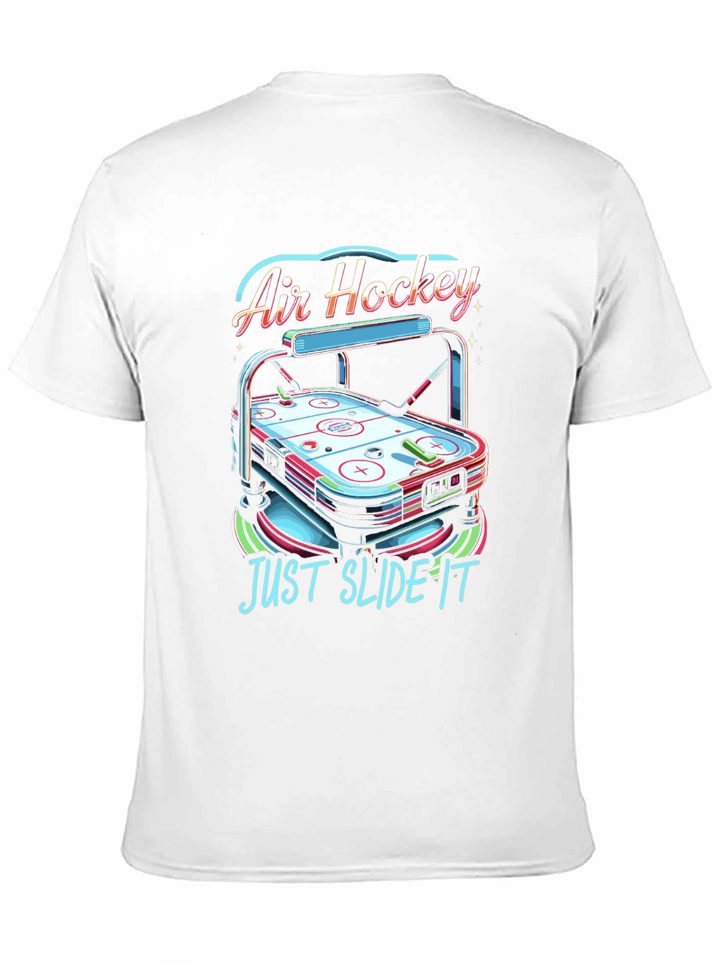 Air Hockey T-Shirt - Just Slide It Graphic Tee