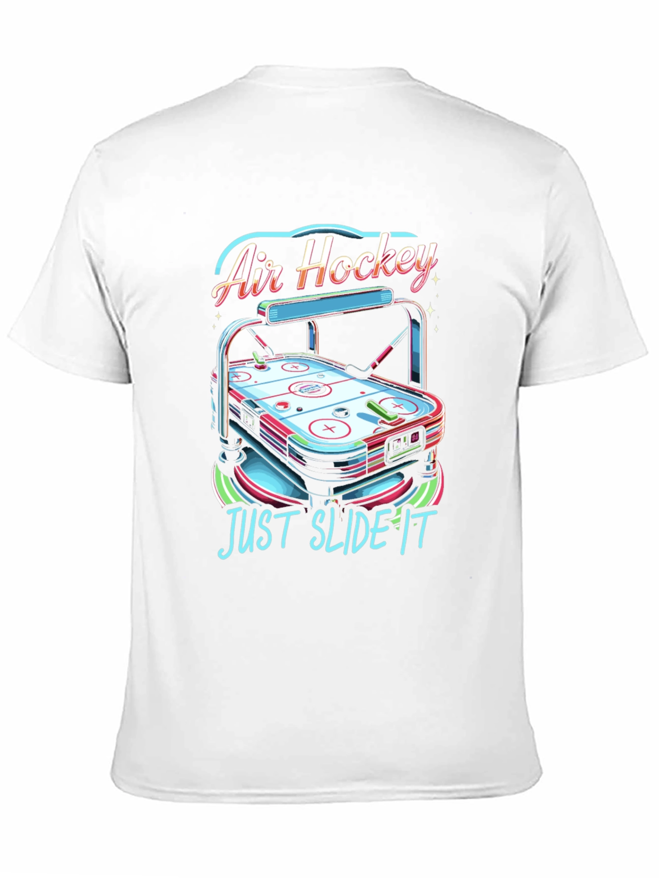 Air Hockey T-Shirt - Just Slide It Graphic Tee