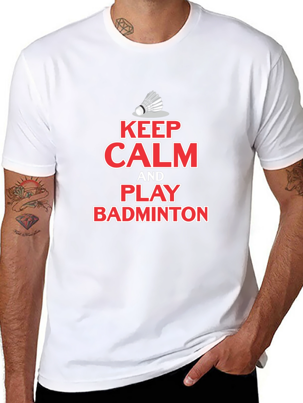 Keep Calm Play Badminton T-Shirt