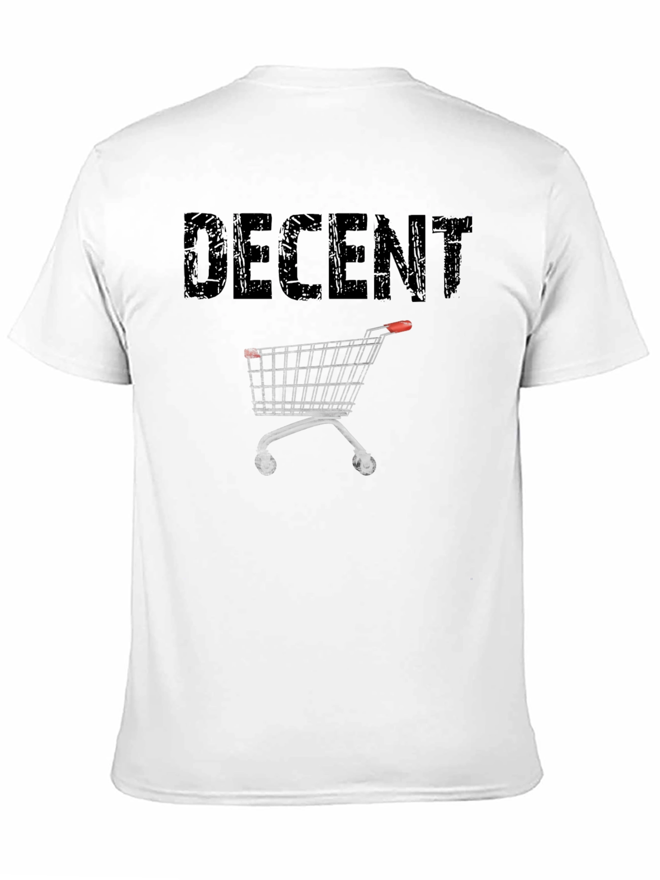 Decent Shopping Cart Black T-Shirt