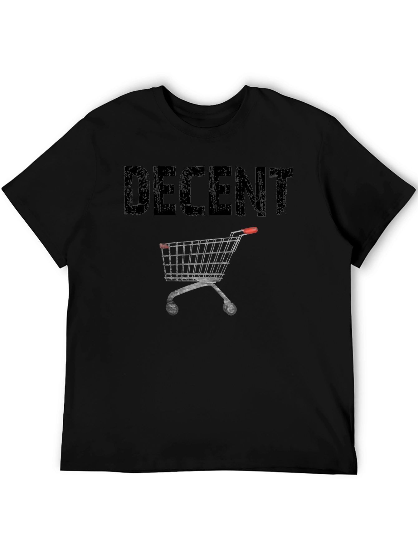 Decent Shopping Cart Black T-Shirt