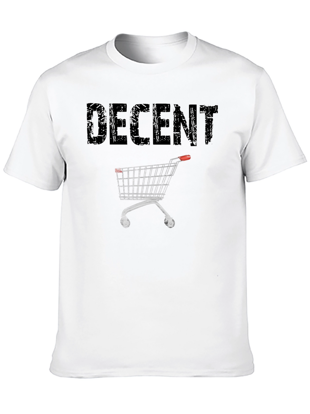 Decent Shopping Cart Black T-Shirt