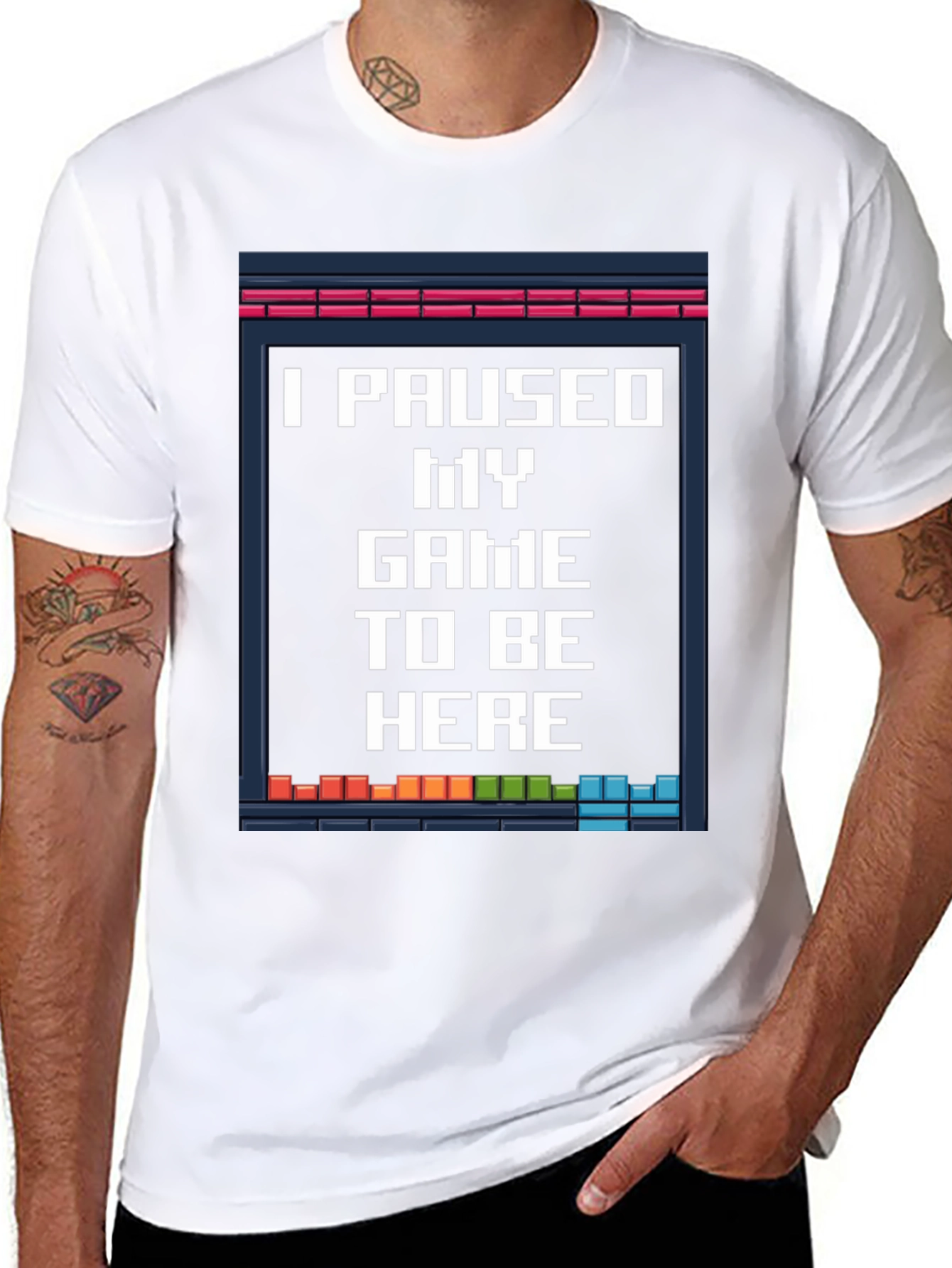 Paused Game T-Shirt: Gamer Novelty Tee