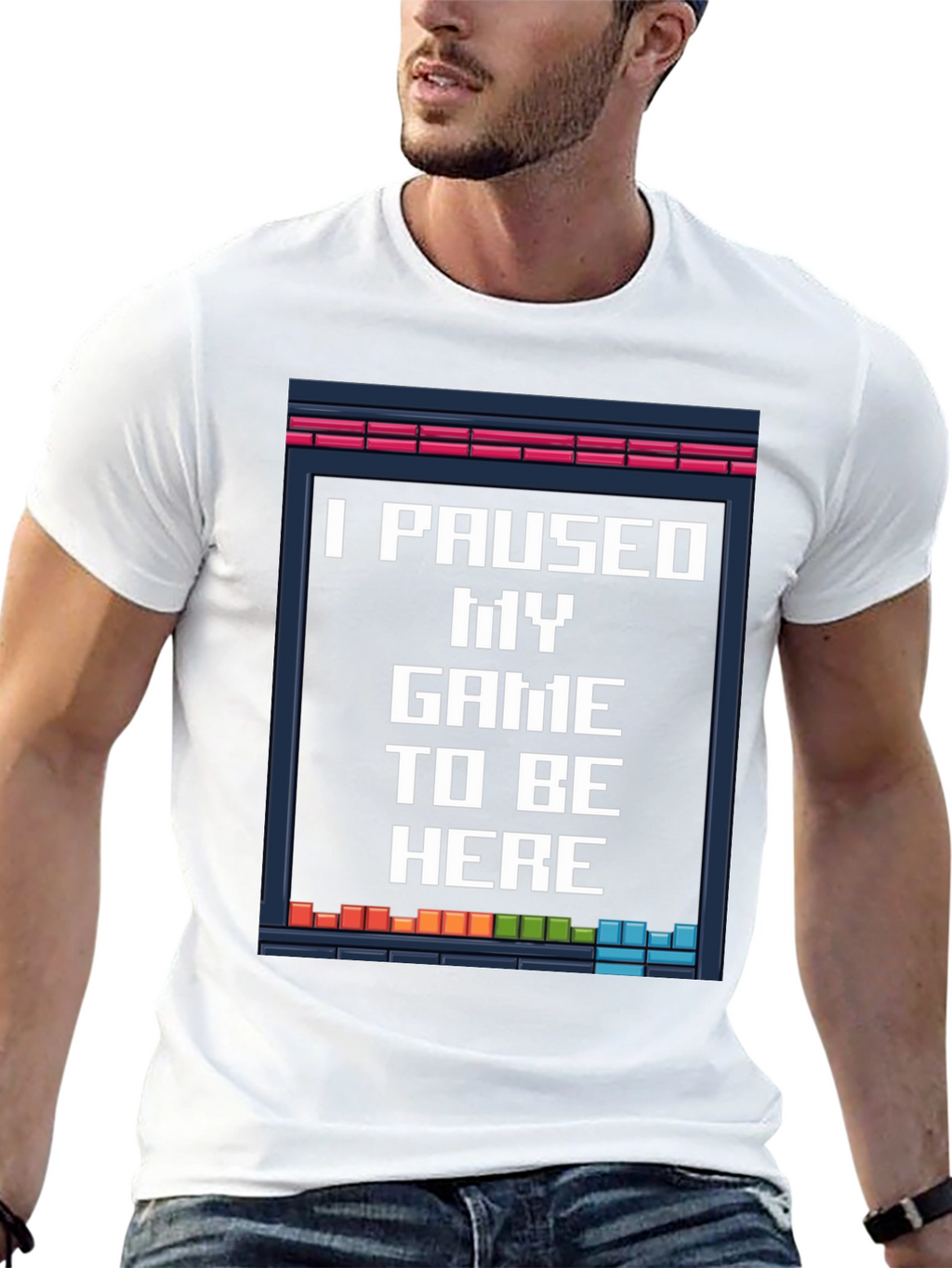 Paused Game T-Shirt: Gamer Novelty Tee