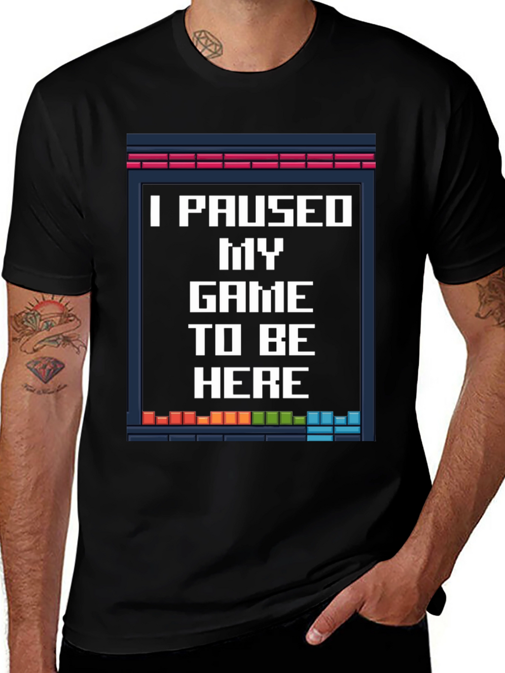 Paused Game T-Shirt: Gamer Novelty Tee