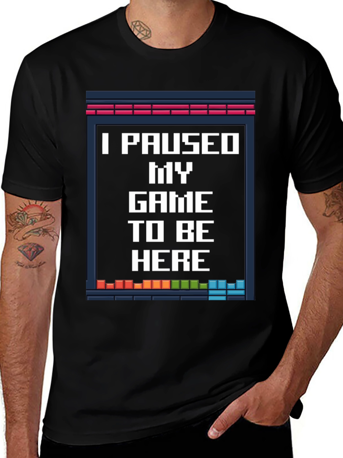 Paused Game T-Shirt: Gamer Novelty Tee
