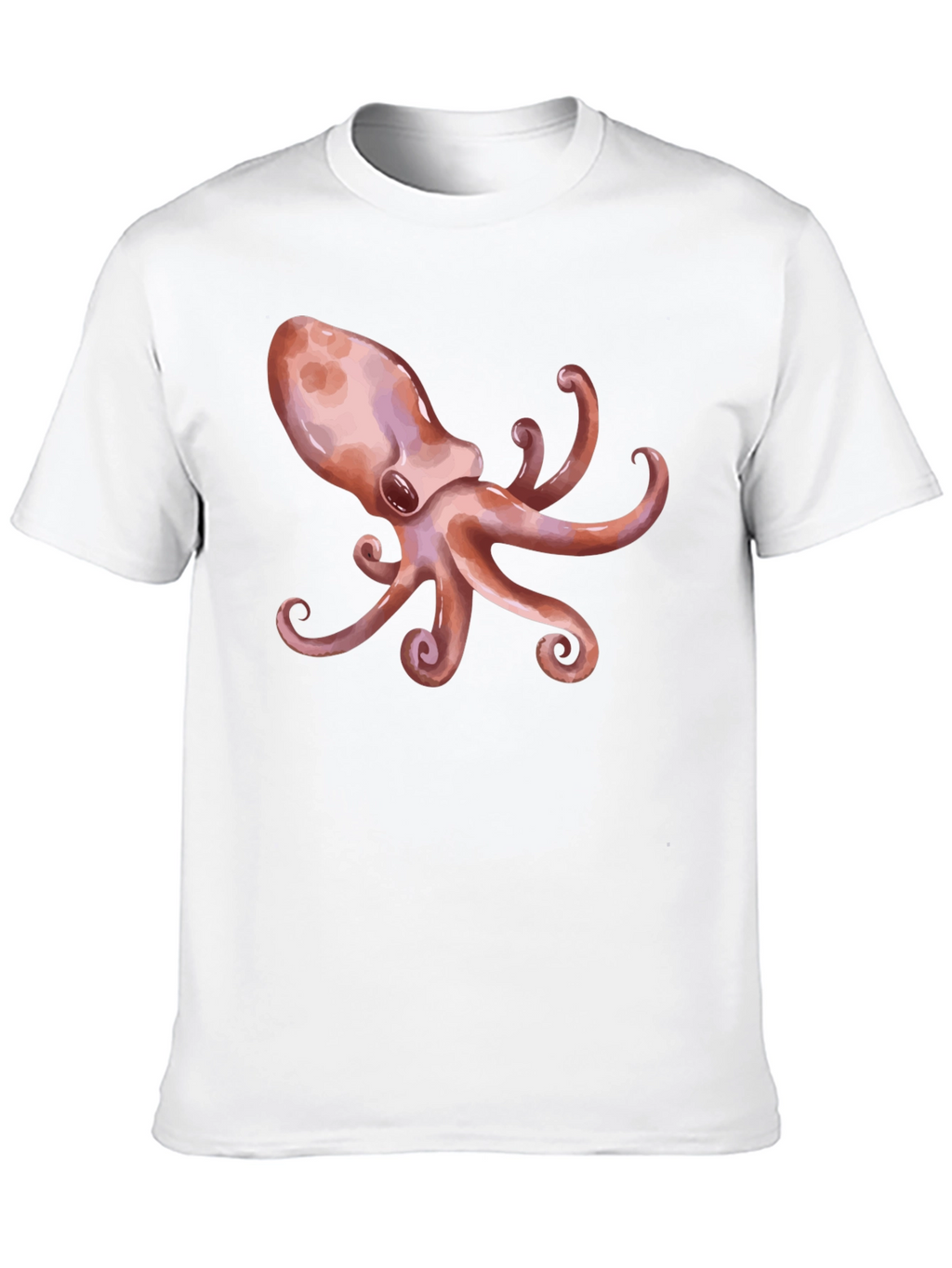 Octopus Graphic Print Black T-Shirt