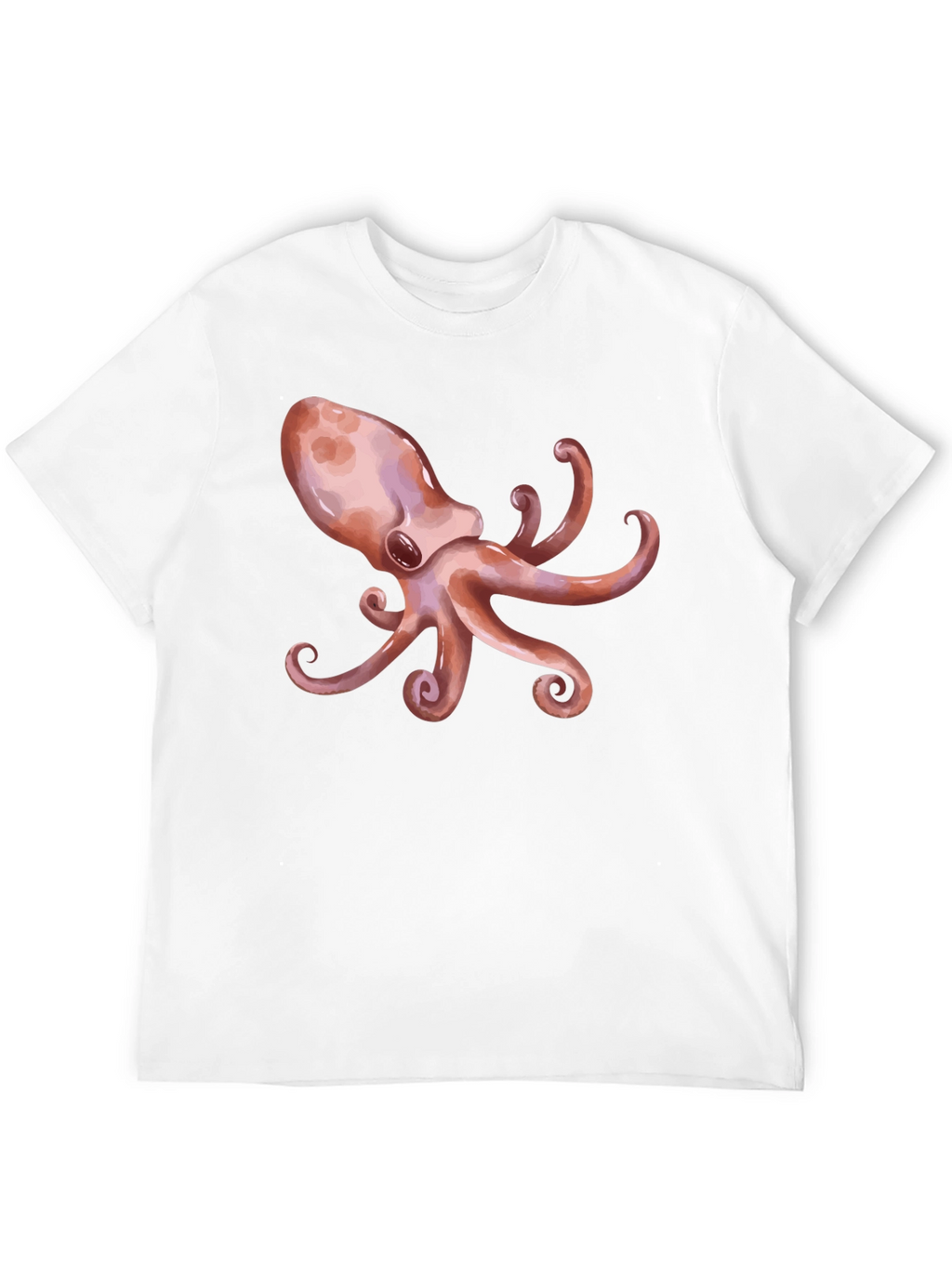 Octopus Graphic Print Black T-Shirt