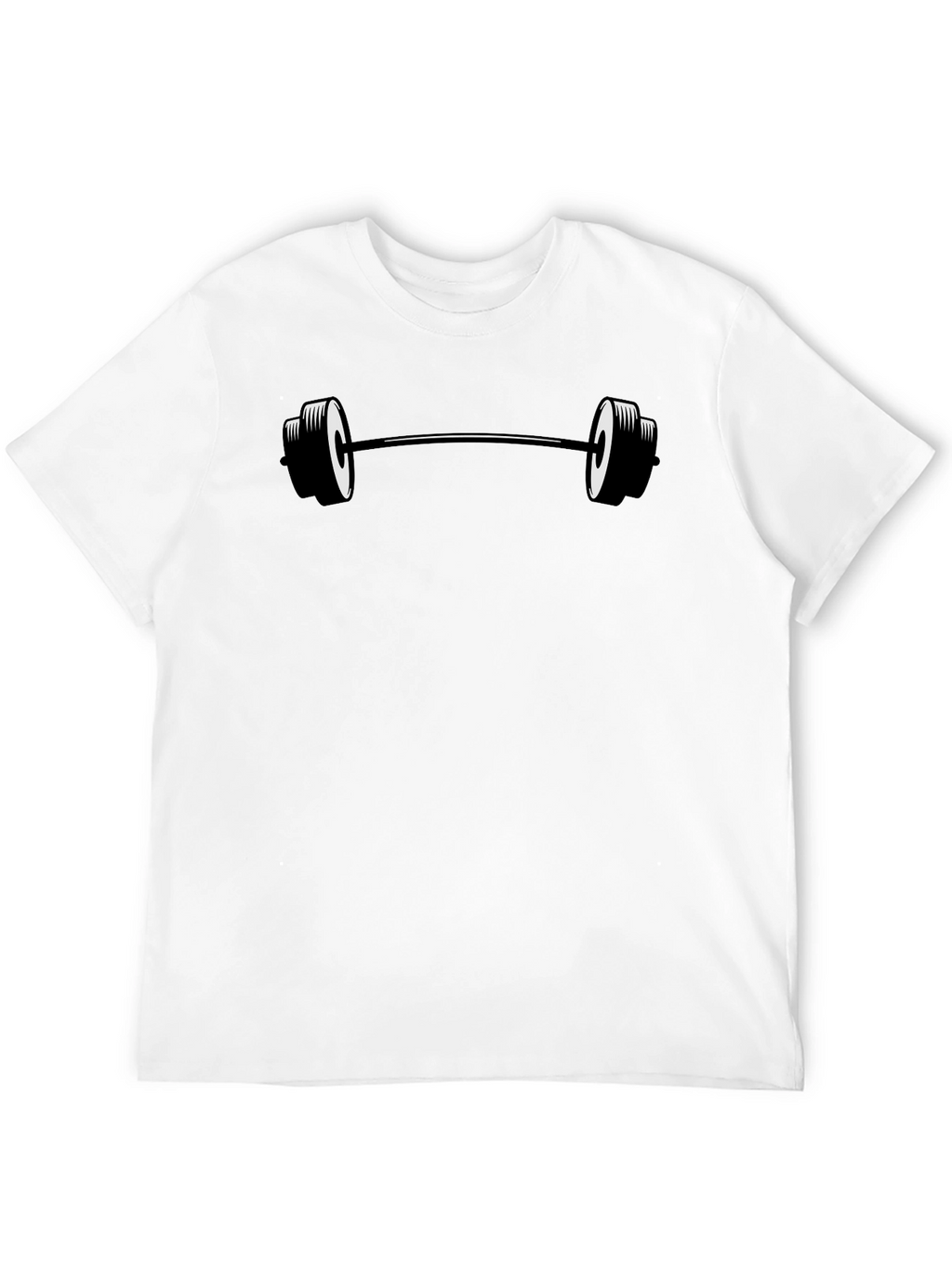 Black Barbell Graphic T-Shirt - Fitness Apparel