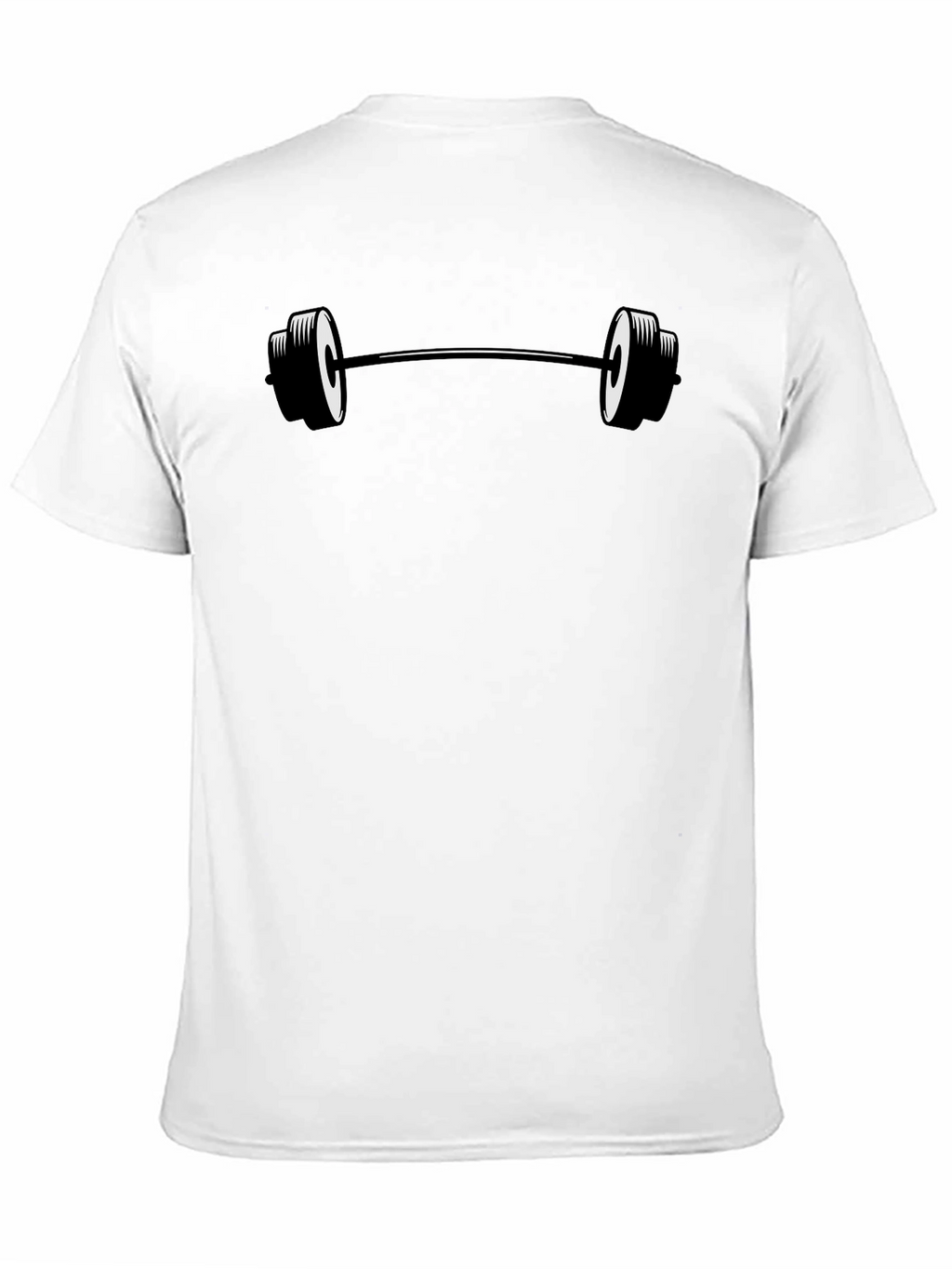 Black Barbell Graphic T-Shirt - Fitness Apparel