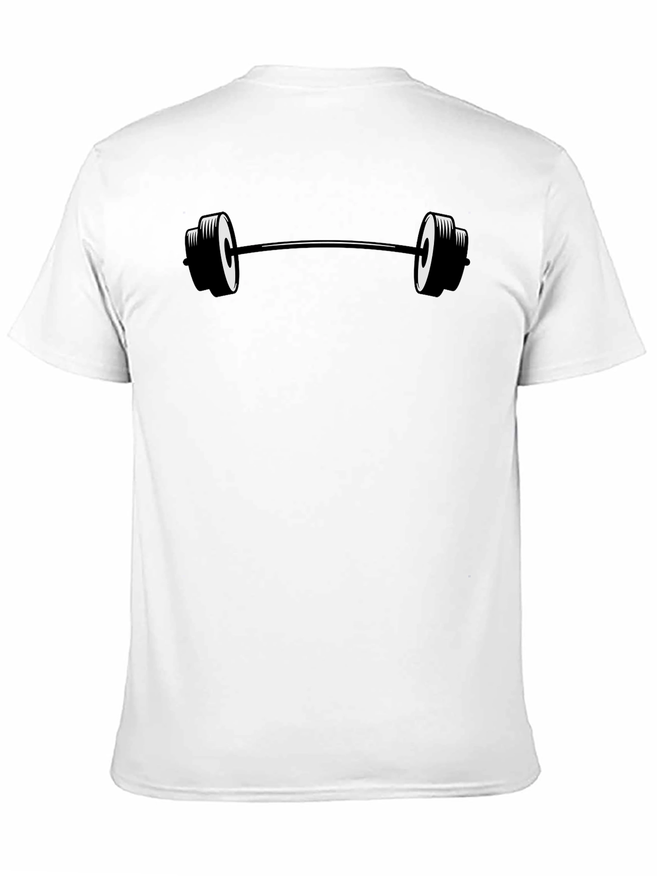 Black Barbell Graphic T-Shirt - Fitness Apparel