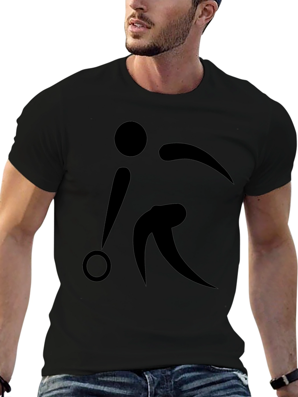 Bowling Strike Black T-Shirt