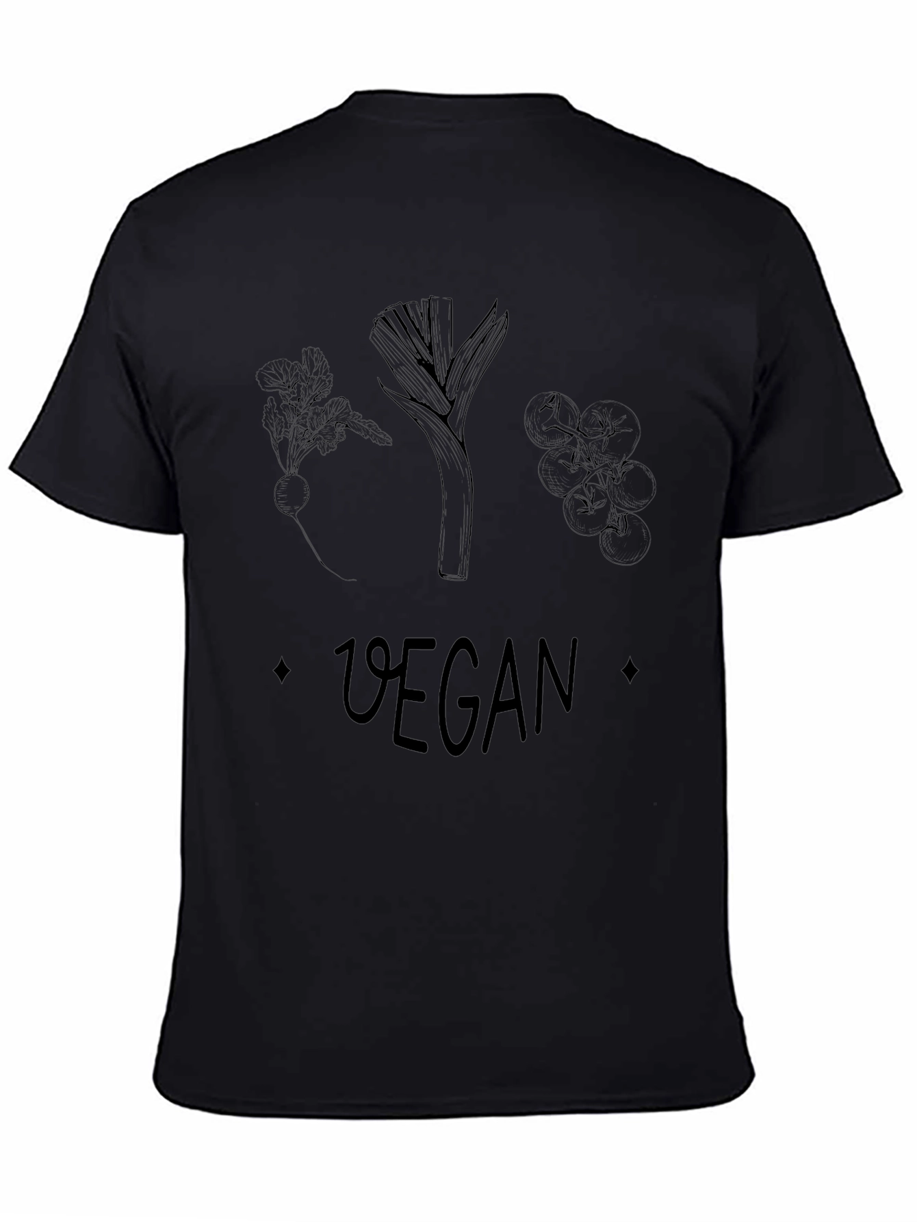 Vegan T-Shirt: Vegetable Graphic Tee