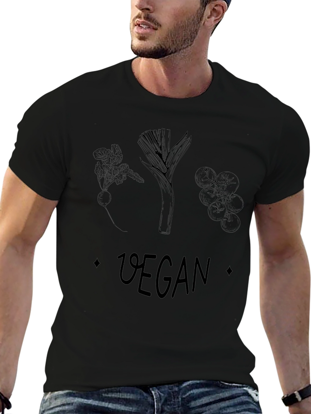 Vegan T-Shirt: Vegetable Graphic Tee