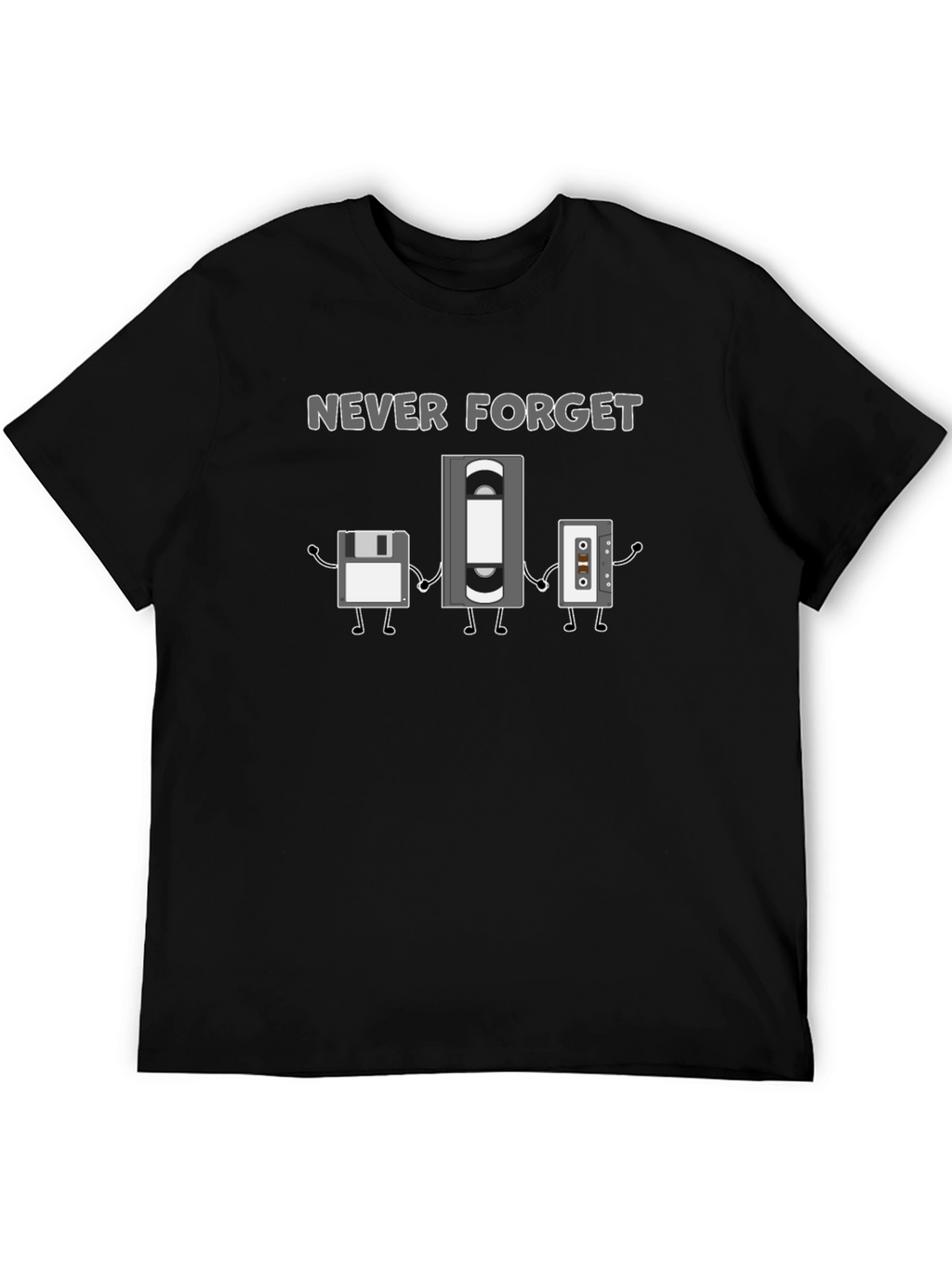 Never Forget Retro Tech T-Shirt