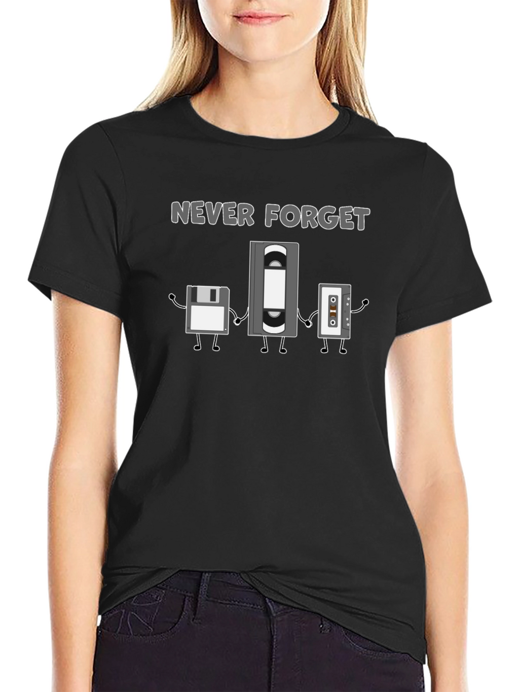 Never Forget Retro Tech T-Shirt