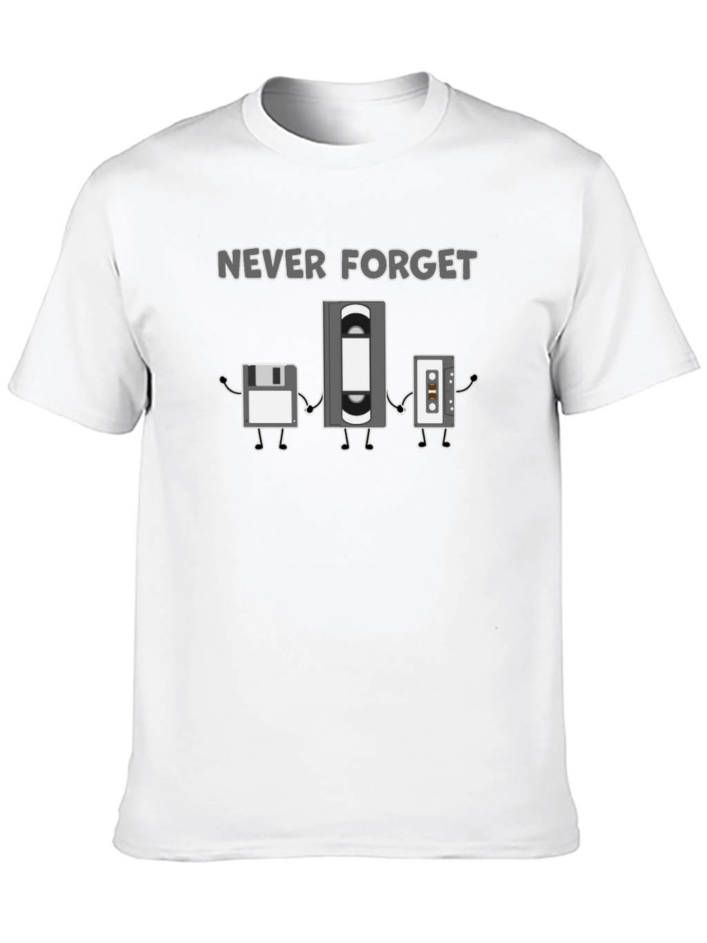Never Forget Retro Tech T-Shirt