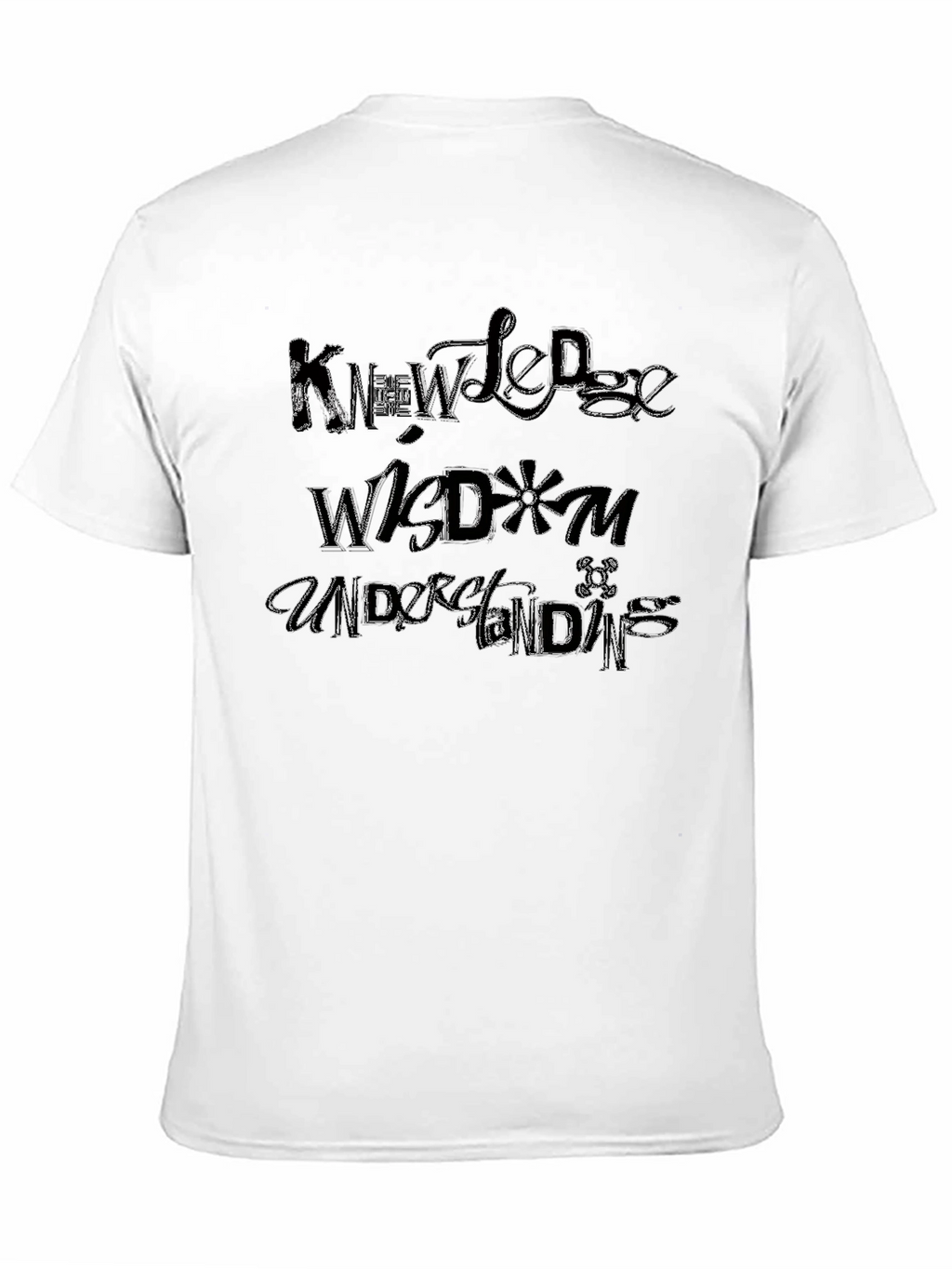 Knowledge Wisdom and Understanding Black T-Shirt